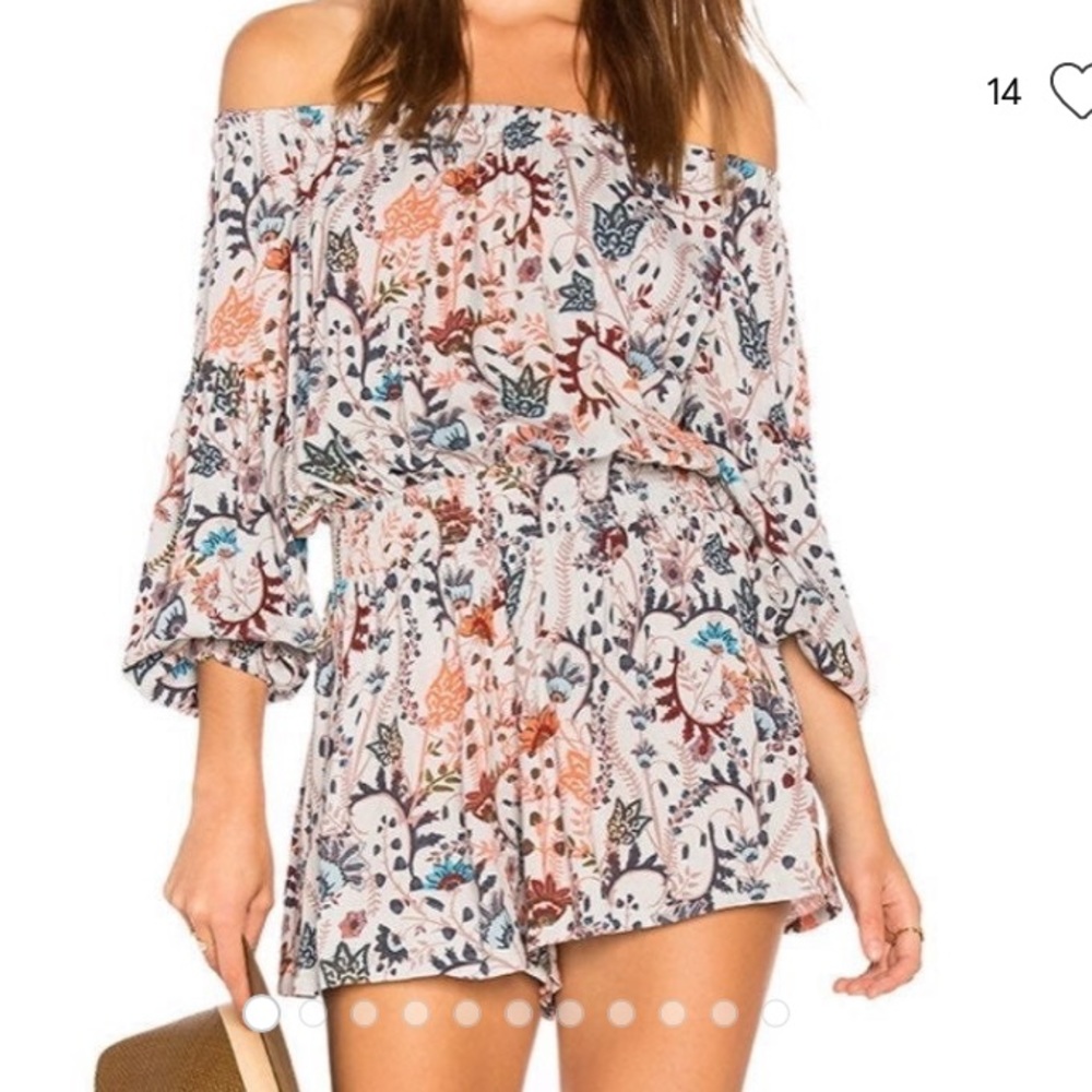 FREE PEOPLE ROMPER OFF SHOULDER / OPEN BACK